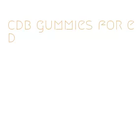 cdb gummies for ed