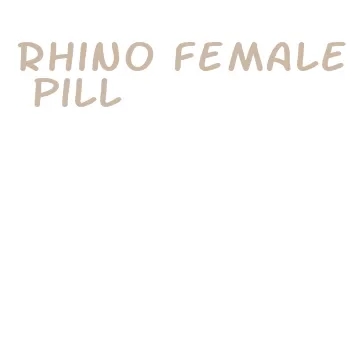 rhino female pill