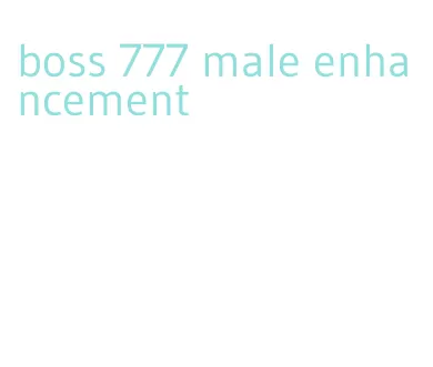 boss 777 male enhancement