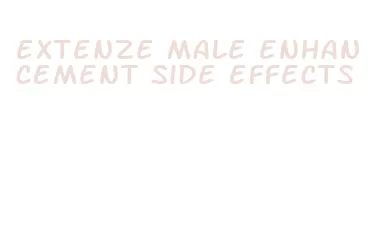 extenze male enhancement side effects