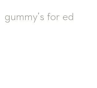 gummy's for ed
