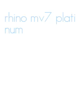 rhino mv7 platinum