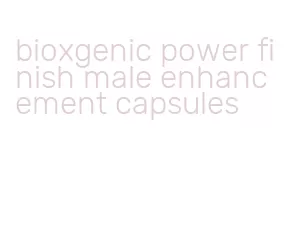 bioxgenic power finish male enhancement capsules