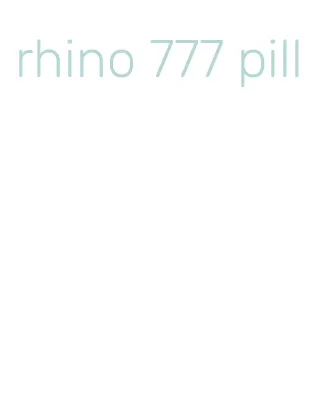rhino 777 pill