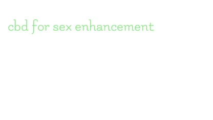 cbd for sex enhancement