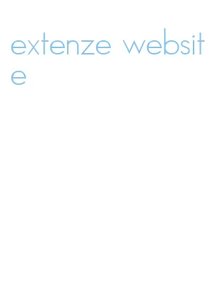 extenze website