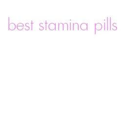 best stamina pills