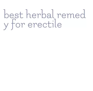 best herbal remedy for erectile