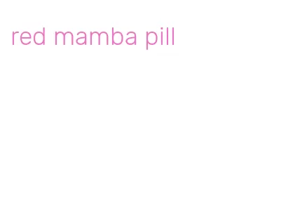 red mamba pill