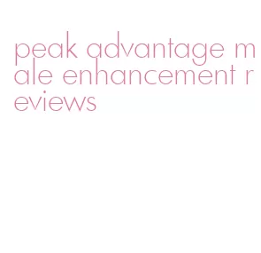 peak advantage male enhancement reviews
