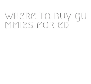 where to buy gummies for ed