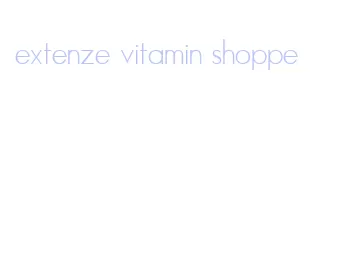 extenze vitamin shoppe
