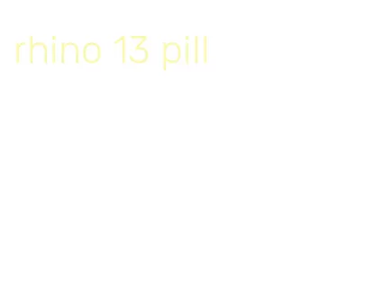 rhino 13 pill