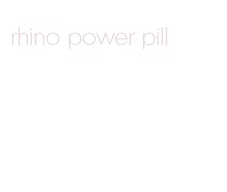 rhino power pill