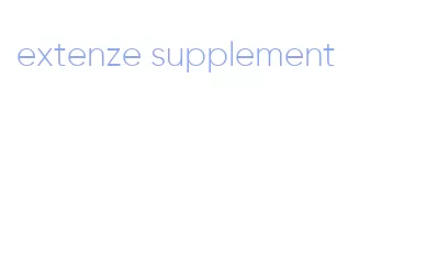 extenze supplement